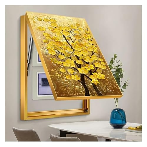 Elektrische Panel-Abdeckung，Elektrische Zählerbox， Wandbehang Malerei Kreative Schalterkasten Elektrische Panel Abdeckung for Büro Restaurant Home Dekoration(H,50x70 cm(19.7x27.6 in)) von YAYREC