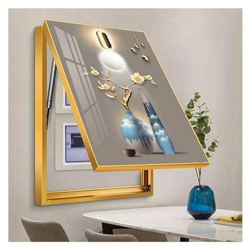Elektrische Panel-Abdeckung，Elektrische Zählerbox， Wandbehang Malerei Kreative Schalterkasten Elektrische Panel Abdeckung for Büro Restaurant Home Dekoration(I,30x40 cm(11.8x15.7 in)) von YAYREC