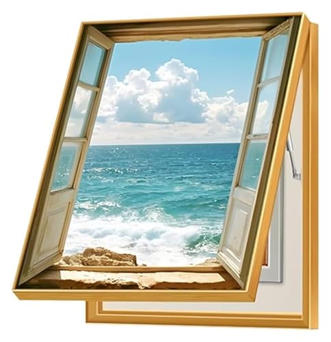 Elektrische Panel-Abdeckung，Elektrische Zählerbox， Wandbehang mit Dekoration for Schalttafelabdeckungen, dekoratives Gemälde versteckter Leistungsschaltertafel(Blue,40x50 cm(15.7x19.7 in)) von YAYREC