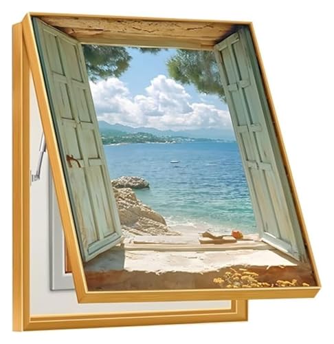 Elektrische Panel-Abdeckung，Elektrische Zählerbox， Wandbehang mit Dekoration for Schalttafelabdeckungen, dekoratives Gemälde versteckter Leistungsschaltertafel(Gold,40x50 cm(15.7x19.7 in)) von YAYREC