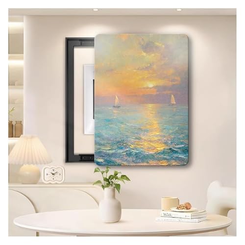 Elektrische Panel-Abdeckung，Elektrische Zählerbox， Wandmontierter Versteckzähler Stromzählerkasten Dekorative Malerei Breaker Box Cover(D,40x50 cm(15.7x19.7 in)) von YAYREC