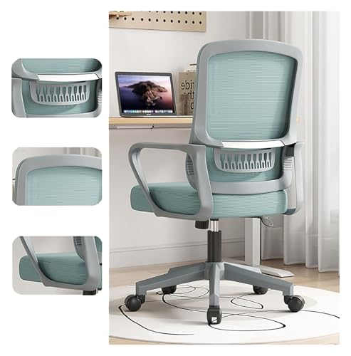 YAYREC Bürostuhl，Gaming-Stuhl， Bürostuhl, Gaming-Stuhl, Computerstuhl mit Rollen, Netz-Schreibtischstuhl, Rückenlehne, Chefsessel(Blue) von YAYREC