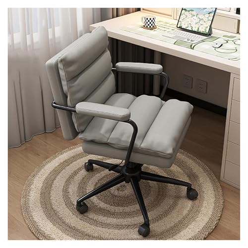 YAYREC Bürostuhl，Gaming-Stuhl， Bürostuhl Gaming-Stuhl Computerstuhl Gepolsterter Computerstuhl mit mittlerer Rückenlehne Ergonomischer Home-Office-Stuhl(Grey) von YAYREC
