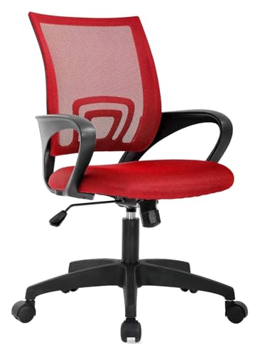 YAYREC Bürostuhl，Gaming-Stuhl， Bürostuhl Gaming-Stuhl Computerstuhl Mesh Ergonomischer Schreibtischstuhl Chefsessel Computerstuhl(Red a) von YAYREC