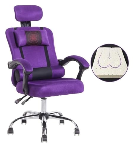YAYREC Bürostuhl，Gaming-Stuhl， Hebe-Drehstuhl Chefsessel Liegesessel Ergonomischer Büro-Computerstuhl Gaming-Stuhl(Purple) von YAYREC