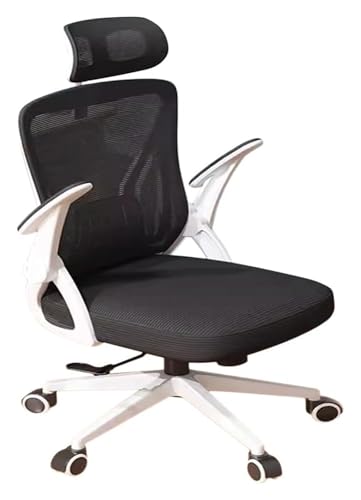 YAYREC Bürostuhl，Gaming-Stuhl， Lift Study Chair Drehbare Akzentstühle Ergonomischer Bürostuhl Schreibtischstuhl mit hoher Rückenlehne Studenten-Aramchair(Upgrade Black a) von YAYREC