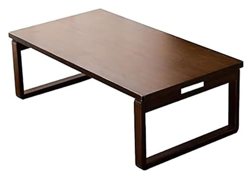 YAYREC Couchtisch，Teetisch，Tisch in der Mitte， Couchtisch Erkerfenster Teetisch Massivholz Kreativer Tatami-Balkon-Computertisch Vielseitiger Niedriger Tisch(100x55x31cm) von YAYREC