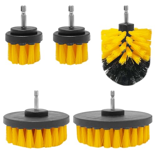 YAZHED 5 Stück Bürstenaufsatz Bohrmaschine Set, Bürste 2''/ 3.5''/ 4''/ 5'' Elektrische Bohrerbürsten Haushalts Bürste Reinigungsbürste für Fliesen, Küche,Badezimmer,Böden, Auto YAZHED 5 Stück Bürstenaufsatz Bohrmaschine Set, Bürste 2''/ 3.5''/ 4''/ 5'' Elektrische Bohrerbürsten Haushalts Bürste Reinigungsbürste für Fliesen, Küche,Badezimmer,Böden, Auto von YAZHED