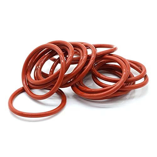 10 stücke Rote Silikonringdichtung CS CS. 2mm od 8~65mm o Ringgummiendichtungsdruckkocher O-Ring Lebensmittel Hochtemperaturdichtung für DIY. Routinewartung (Size : OD 11mm CS 2mm) von YAZUDU
