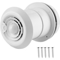Eosnow 12 V Dachventilator, 4000 U/min, LED-Luft-Deckenlüftungsgitter, rund, für Wohnmobile, Wohnmobile, Reiseanhnger, Vans von YB
