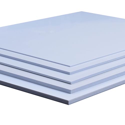 ABS-Kunststoffplatte, ABS-Kunststoffplatten, 500 x mm, formbar, in mehreren Stärken, for DIY-Bastelprojekte(5mm) von YBAAKZIIR