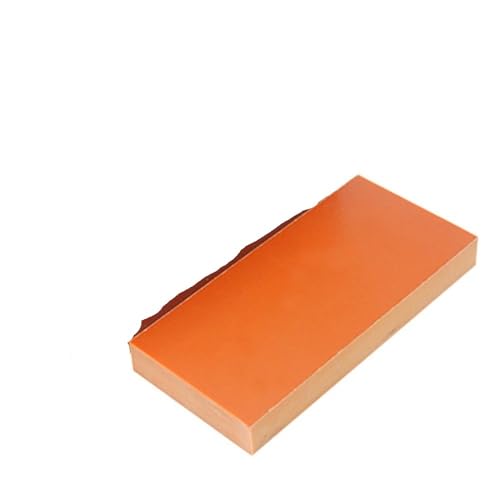 ABS-Kunststoffplatte, Bakelit Phenolharz Flachplatte Blatt Orange Mehrere Größen(200x250x12mm) von YBAAKZIIR