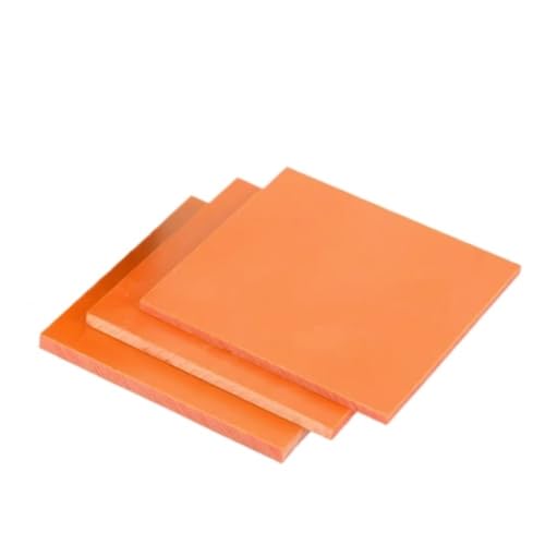 ABS-Kunststoffplatte, Kunststoffplatten 1 Stück Orange Rot Bakelit Phenolharz Mehrere Größen(200x200x10mm) von YBAAKZIIR