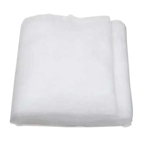 Feinmaschiges Nylon-Gewebe, 60/80/100 Mesh Gartenarbeit/Nebel/Nylon/Schutz Mesh for Gewächshaus FineScreen Stoff Weiß 1pc(2.5MetersX10MetersX80MESH) von YBAAKZIIR
