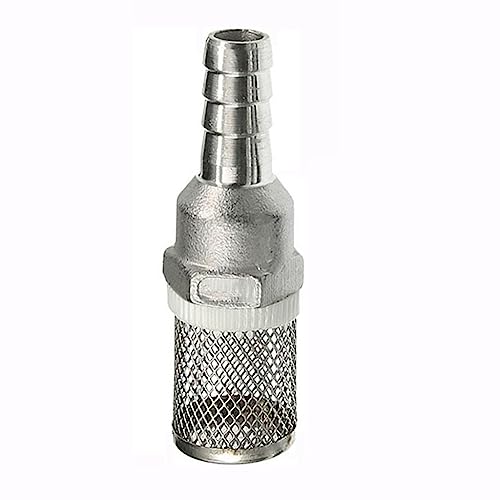 Filter Wasserpumpe Ansaugfilter, 1pc Garten Bewässerung Rohr Auto Waschen Pumpe Edelstahl Filter Net Mesh Wasser Filter(10MM) von YBAAKZIIR
