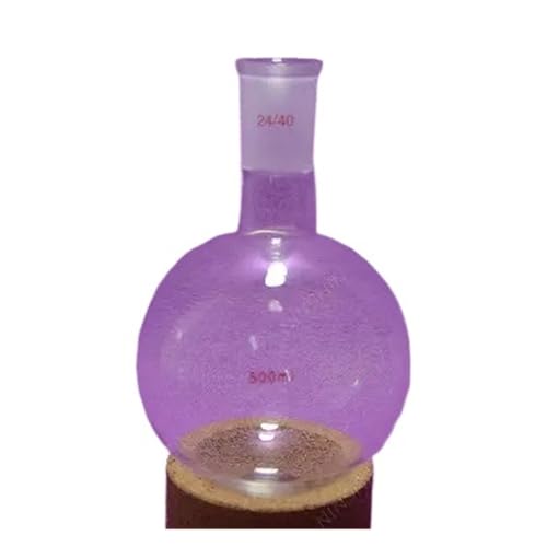 Glas Becherglas, Rundbodenkolben， 500 ml Rundboden-Einzelhalsglaskolben mit 24/40-Verbindung for die kochende Destillation im Labor von YBAAKZIIR