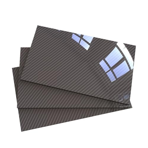 Kohlefaserplatten, Carbon Fiber Sheet 0.25-5mm 95x245mm Twill Matte and Glossy(0.8mm Twill Glossy) von YBAAKZIIR