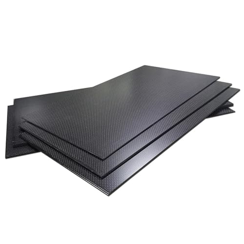 Kohlefaserplatten, Kohlefaserplatte 0,5–5 mm, 125 x 75, Schwarz, mehrere Ausführungen(2.0mmplain Matte) von YBAAKZIIR