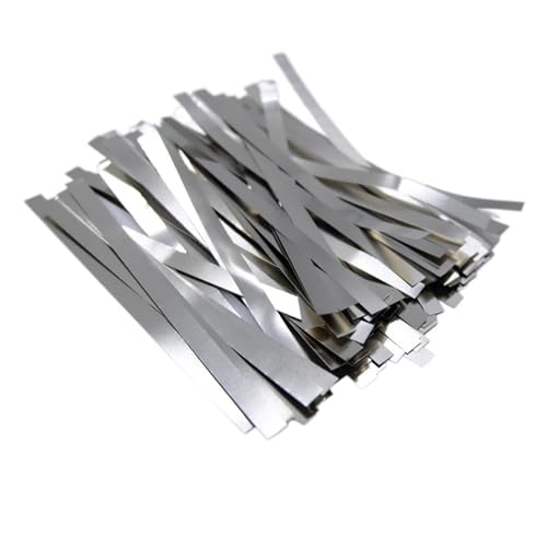 Nickelband, Nickelstreifen for Lithium-Batterieanschluss, mehrere Größen, Packung mit 30/50/100/200 Stück(0.1 X 5mm (50pcs)) von YBAAKZIIR