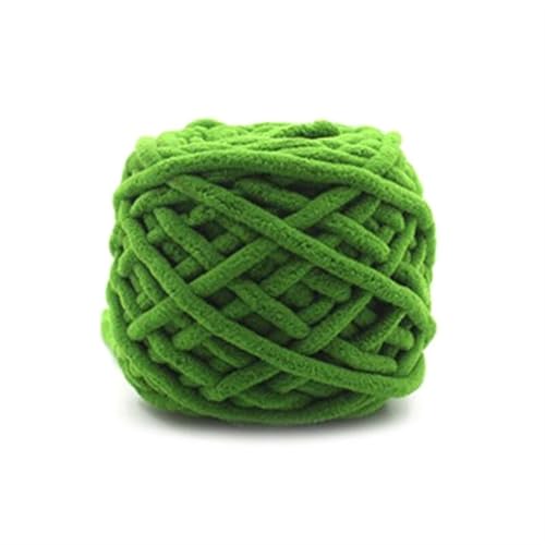 Polyester-Jumbo-Schlingengarn, Finger Loop Garn 100g Knäuel 2er Pack Mehrfarbig(Green) von YBAAKZIIR