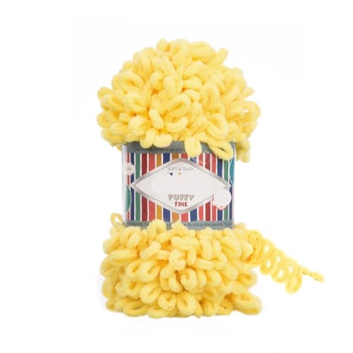 Polyester-Jumbo-Schlingengarn, Finger Loop Garn 100g Mehrfarbig(Color-11) von YBAAKZIIR