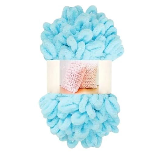 Polyester-Jumbo-Schlingengarn, Fingerschlaufengarn, 4er-Pack, 100 g, Polyester, for Handstricken, Häkeln, for Decken und Schals, 51 Farben(Color-10) von YBAAKZIIR