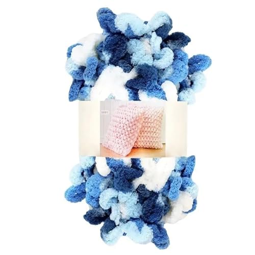 Polyester-Jumbo-Schlingengarn, Fingerschlaufengarn, 4er-Pack, 100 g, Polyester, for Handstricken, Häkeln, for Decken und Schals, 51 Farben(Color-39) von YBAAKZIIR