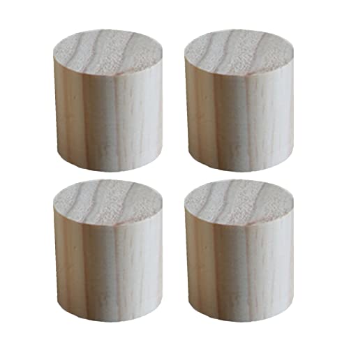 YBAAKZIIR Holz Möbel Lagerung Riser Lifters, Möbelerhöhungen aus Holz, 9 cm Durchmesser, 4er-Pack, mehrere Höhen(3cm) von YBAAKZIIR