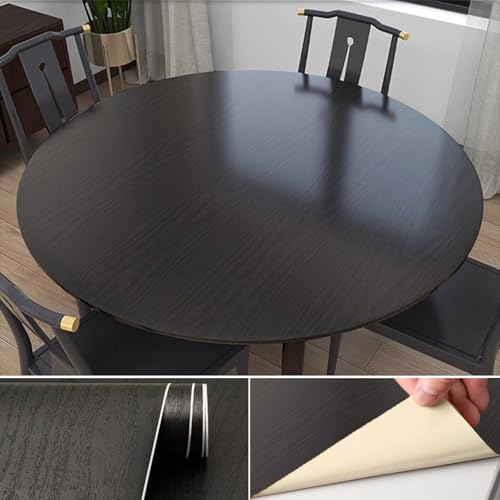 YBAAKZIIR Holzoptik Selbstklebend, Selbstklebende Folie in Holzoptik, Rolle, mehrfarbig, mehrere Größen(Black,60x300cm(WxL)) von YBAAKZIIR