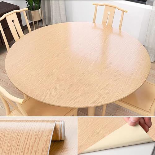 YBAAKZIIR Holzoptik Selbstklebend, Selbstklebende Folie in Holzoptik, Rolle, mehrfarbig, mehrere Größen(Eiche,90x500cm(WxL)) von YBAAKZIIR