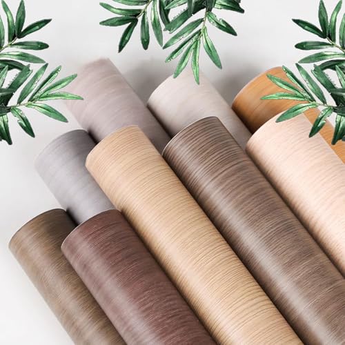 YBAAKZIIR Holzoptik Selbstklebend, Selbstklebende Holzeffektfolie, wasserdicht, for Möbel, mehrfarbig, mehrere Größen(Nussbaum,120x300cm) von YBAAKZIIR