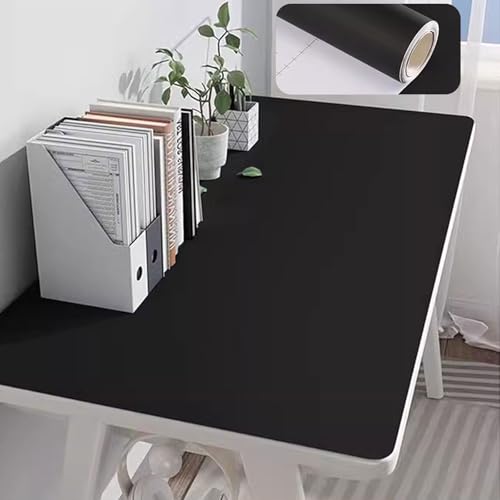 YBAAKZIIR Holzoptik Selbstklebend, Selbstklebende Möbelfolie in Holzoptik, Rolle, wasserfest, mehrfarbig, 40–120 x 200 cm(Black,40x200cm) von YBAAKZIIR