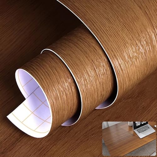 YBAAKZIIR Holzoptik Selbstklebend, Selbstklebende PVC-Folie in Holzoptik for Tische, Möbel, Türen, mehrfarbig, mehrere Größen(Weiße Walnuss,120x300cm) von YBAAKZIIR