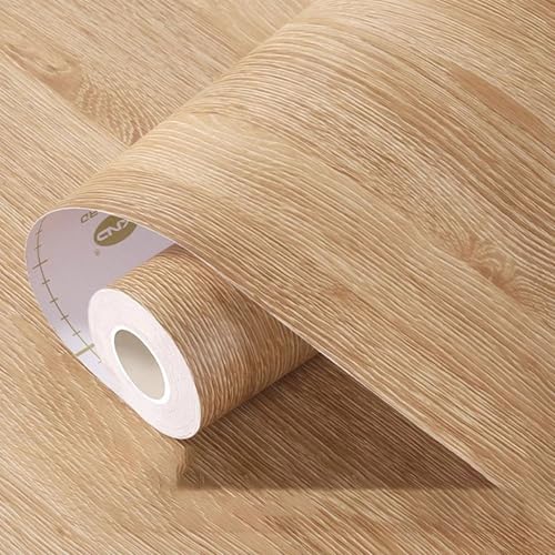 YBAAKZIIR Holzoptik Selbstklebend, Selbstklebende PVC-Folienrolle mit Holzmaserung, wasserdicht, mehrere Größen(Wählen Sie 3,40x200cm(WxL)) von YBAAKZIIR