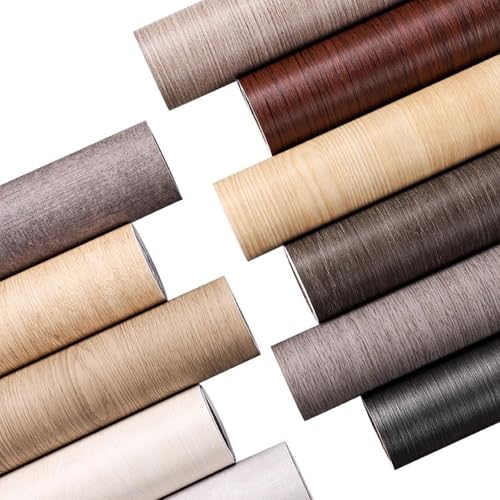 YBAAKZIIR Holzoptik Selbstklebend, Selbstklebende Vinylfolie in Holzoptik for Möbel und Wände, mehrfarbig, mehrere Größen(Möbelfolie 8,122x300cm) von YBAAKZIIR