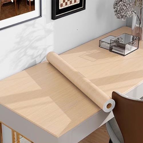 YBAAKZIIR Holzoptik Selbstklebend, Wasserdichte selbstklebende Holzoptik-PVC-Möbelfolie, mehrfarbig, mehrere Größen(Holzfolie 004,60x300cm) von YBAAKZIIR