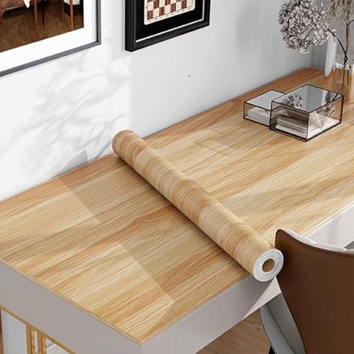 YBAAKZIIR Holzoptik Selbstklebend, Wasserdichte selbstklebende Holzoptik-PVC-Möbelfolie, mehrfarbig, mehrere Größen(Holzfolie 006,60x300cm) von YBAAKZIIR