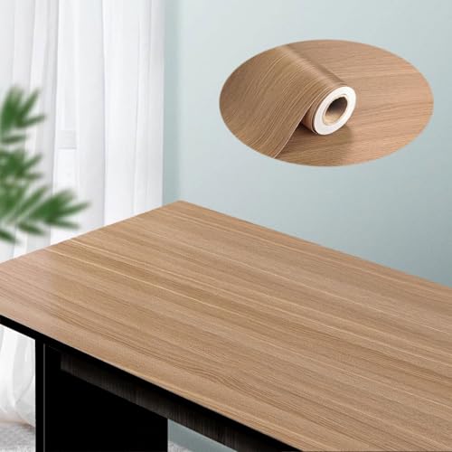 YBAAKZIIR Holzoptik Selbstklebend, Wasserdichte selbstklebende PVC-Folie in Holzoptik, mehrfarbig, mehrere Größen(Option 12,40x500cm(WxL)) von YBAAKZIIR