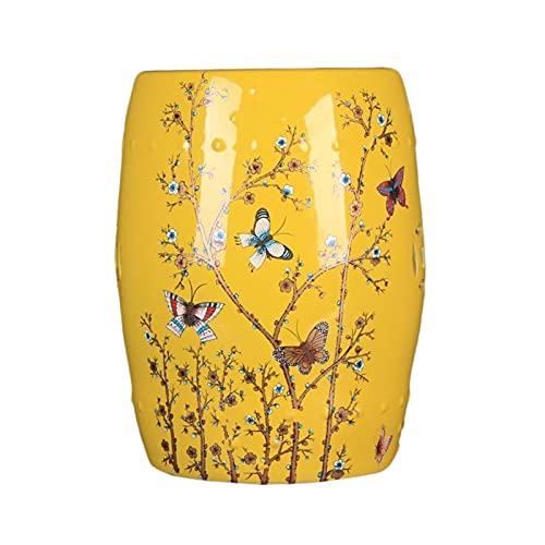 YBAAKZIIR Keramik-Gartenhocker, Keramik Garten Trommelhocker 29x33x45cm YBAAKZIIR Keramik-Gartenhocker, Keramik Garten Trommelhocker 29x33x45cm von YBAAKZIIR