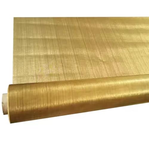 YBAAKZIIR Kupferdrahtgeflecht Sieb, Kupferdrahtgeflecht Reines Kupfersieb Hochdichtes Filtergewebe(Brass 1x1m,30 mesh) von YBAAKZIIR