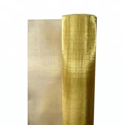 YBAAKZIIR Kupferdrahtgeflecht Sieb, Sieb Messingsieb, 10-200 Mesh Kupferdraht Filtersieb Gestrickt(Brass 1x1m,20 mesh) von YBAAKZIIR