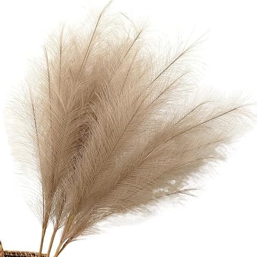 Zuhause mit Blumen dekorieren, Künstlicher Pampasgras-Blumenstrauß, Mehrfarbig, 90–120 cm, Vasenfüller for Zuhause, Hochzeitsdekor(Green,90CM) von YBAAKZIIR