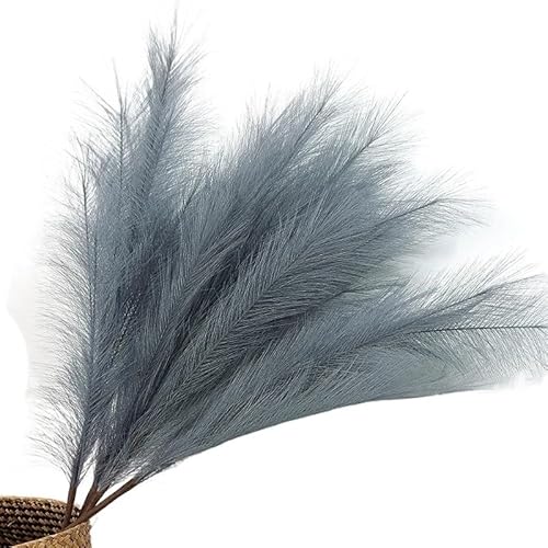 Zuhause mit Blumen dekorieren, Künstlicher Pampasgras-Blumenstrauß, Mehrfarbig, 90–120 cm, Vasenfüller for Zuhause, Hochzeitsdekor(Lilac Colour,120CM) von YBAAKZIIR