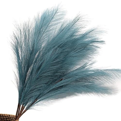 Zuhause mit Blumen dekorieren, Künstlicher Pampasgras-Blumenstrauß, Mehrfarbig, 90–120 cm, Vasenfüller for Zuhause, Hochzeitsdekor(Purple,120CM) von YBAAKZIIR