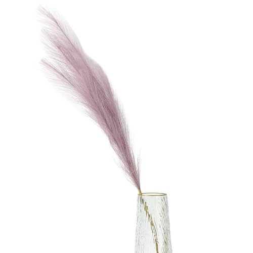 Zuhause mit Blumen dekorieren, Künstlicher Pampasgrasstrauß Multicolor 90cm oder 120cm(Light Purple,90cm) von YBAAKZIIR