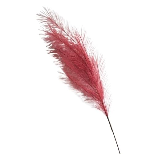 Zuhause mit Blumen dekorieren, Künstliches Pampasgras 39in 100cm Hochzeitsdekoration Home Decor Bouquets Multicolor(Wine Red-100cm) von YBAAKZIIR