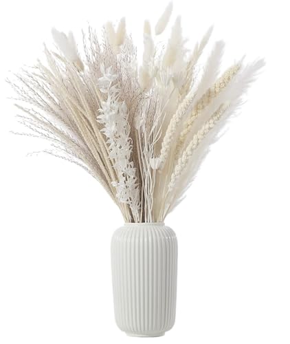 Zuhause mit Blumen dekorieren, Pampasgras-Bouquet, 80 Stück, Mehrfarbig, for Heim- und Hochzeitsdekoration(A) von YBAAKZIIR