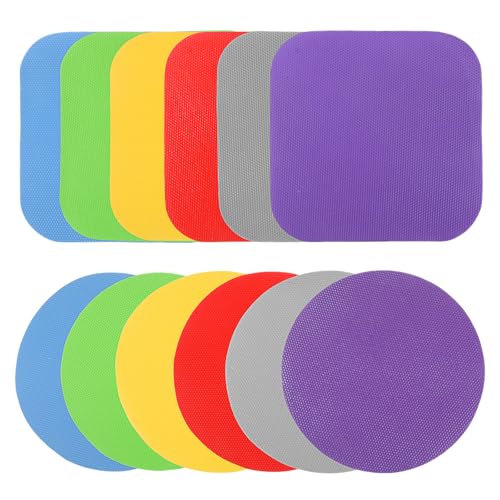 YBEATY 12-teiliges Gummi-Glasöffner-Pad-Set, 12,7 cm, runder Flaschenöffner, multifunktionaler Silikon-Flaschenöffner, rund, wärmeisoliert, rutschfeste Greifer-Pads für Senioren, schwache Hände YBEATY 12-teiliges Gummi-Glasöffner-Pad-Set, 12,7 cm, runder Flaschenöffner, multifunktionaler Silikon-Flaschenöffner, rund, wärmeisoliert, rutschfeste Greifer-Pads für Senioren, schwache Hände von YBEATY