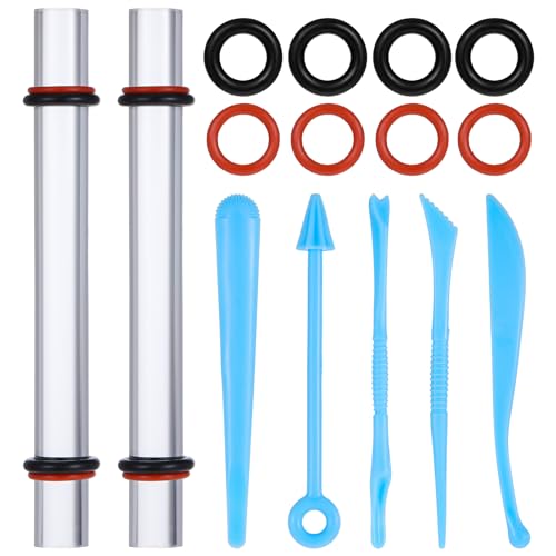 YBEATY 15 teiliges Polymer Ton Werkzeugset Acryl Rollerrohr Nudelholzklinge Bildhauerei Punktierpresse DIY handgefertigtes Kunsthandwerk lufttrocknendes Tonwerkzeug transparentes Plattenzubehör von YBEATY