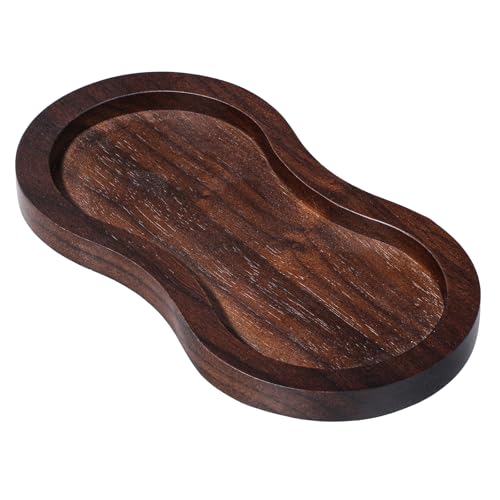 YBEATY Salz-und Pfeffermühlentablett Mühlenuntersetzer Tablett Aus Akazienholz Aus Holz Salz und PfeffermühlenZubehör RetroFarbe PfeffermühlenAblage für Badezimmer Küche Heimdekoration von YBEATY